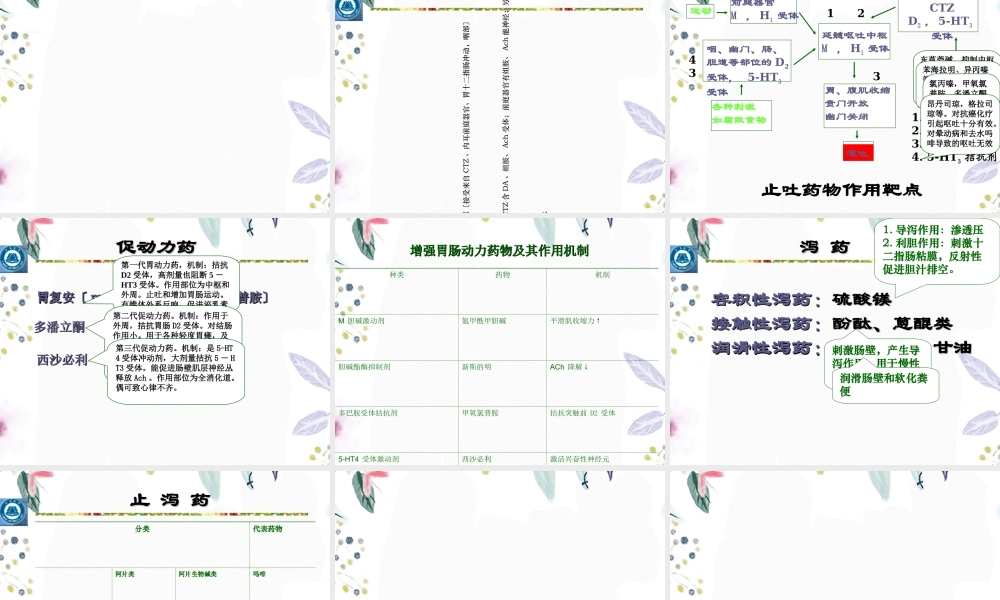 2023年作用于消化系统的药物1（教学课件）.ppt