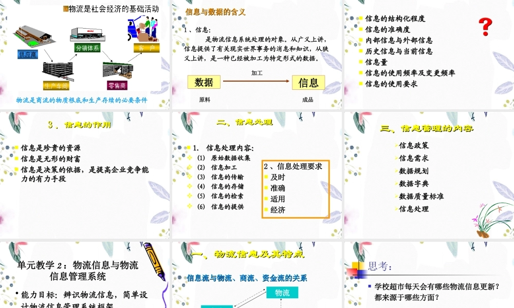2023年信息管理系统概述1（教学课件）.ppt