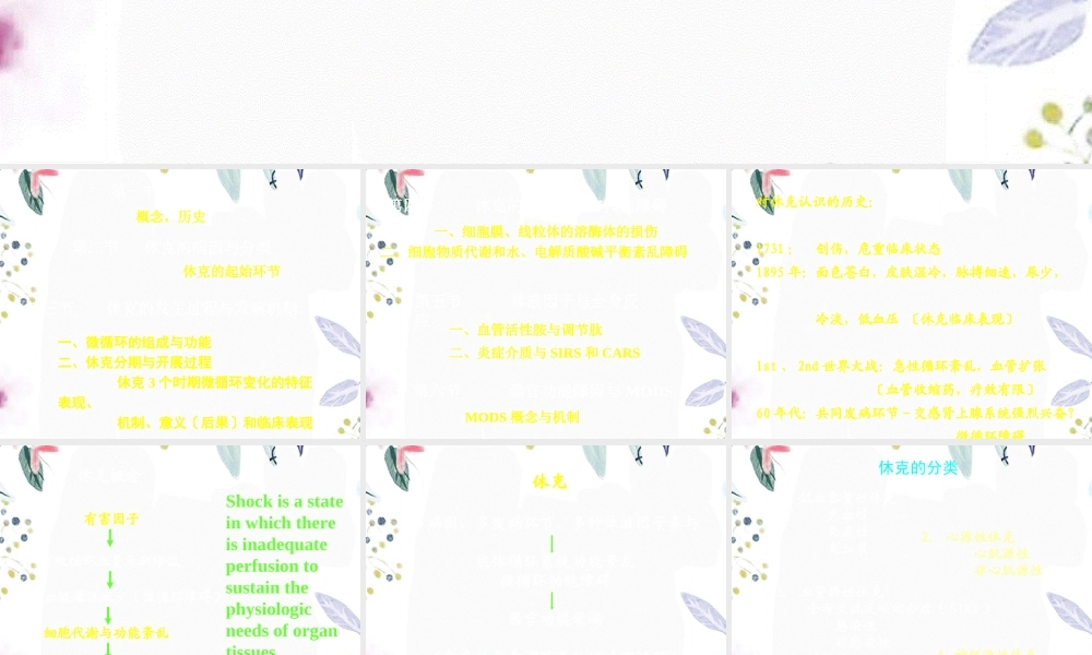 2023年制休克第六版I（教学课件）.ppt