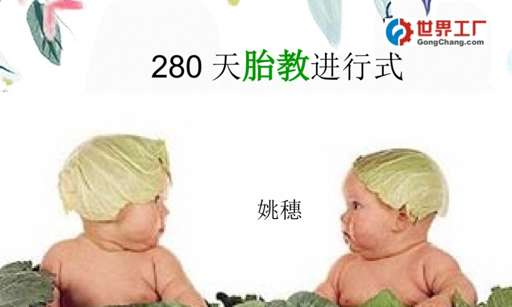 2023年天胎教进行式（教学课件）.ppt