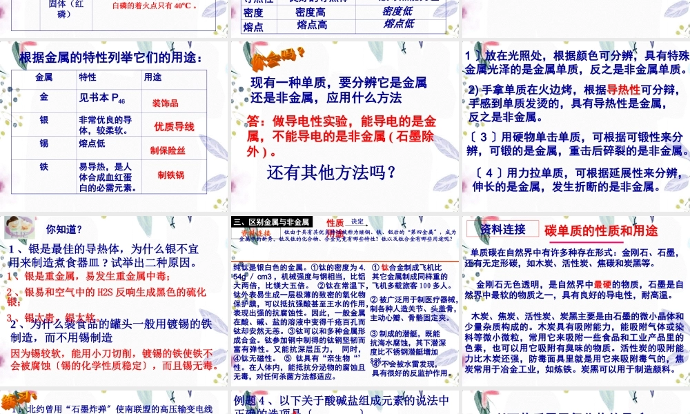 2023年物质的分类和利用第课时（教学课件）.ppt