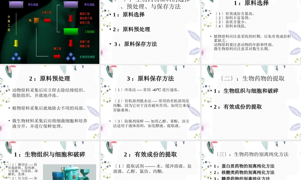 2023年第一生物制药概论（教学课件）.ppt