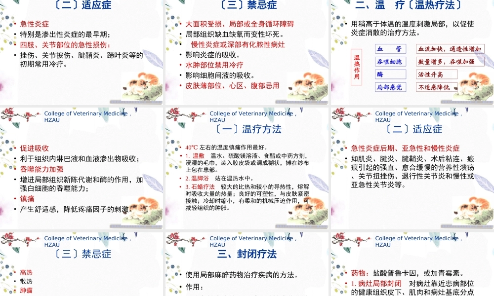 2023年第一 炎症疗法（教学课件）.ppt