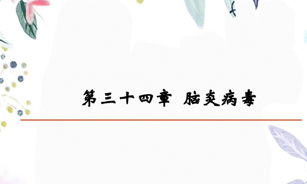 2023年脑炎病毒出血热病毒（教学课件）.ppt