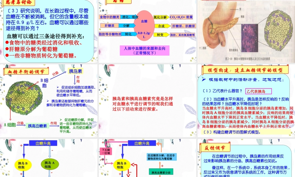 2023年节通过激素的调节（教学课件）.ppt
