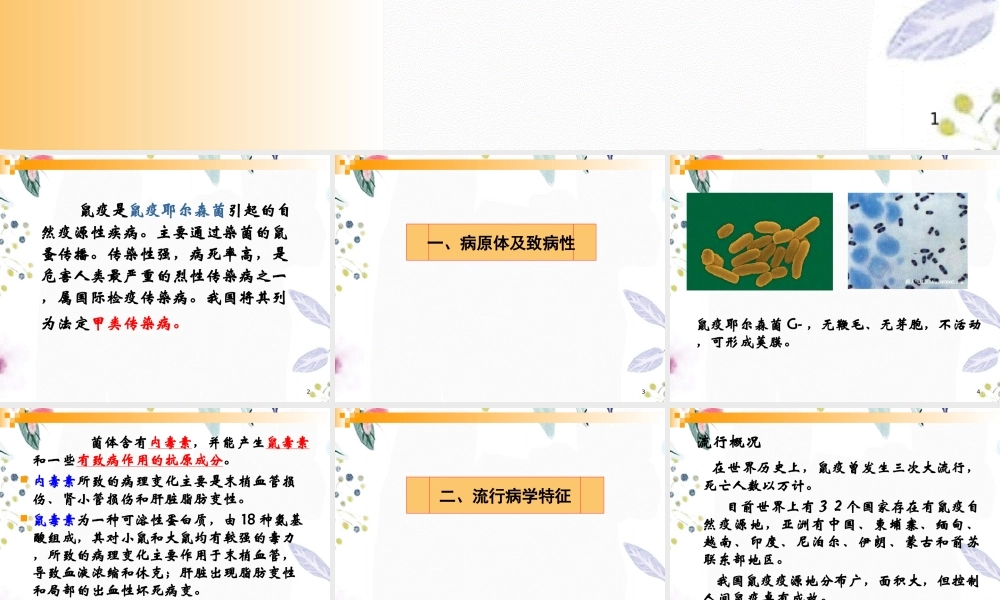 2023年鼠疫（教学课件）.ppt