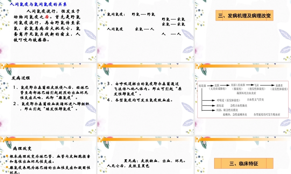 2023年鼠疫（教学课件）.ppt