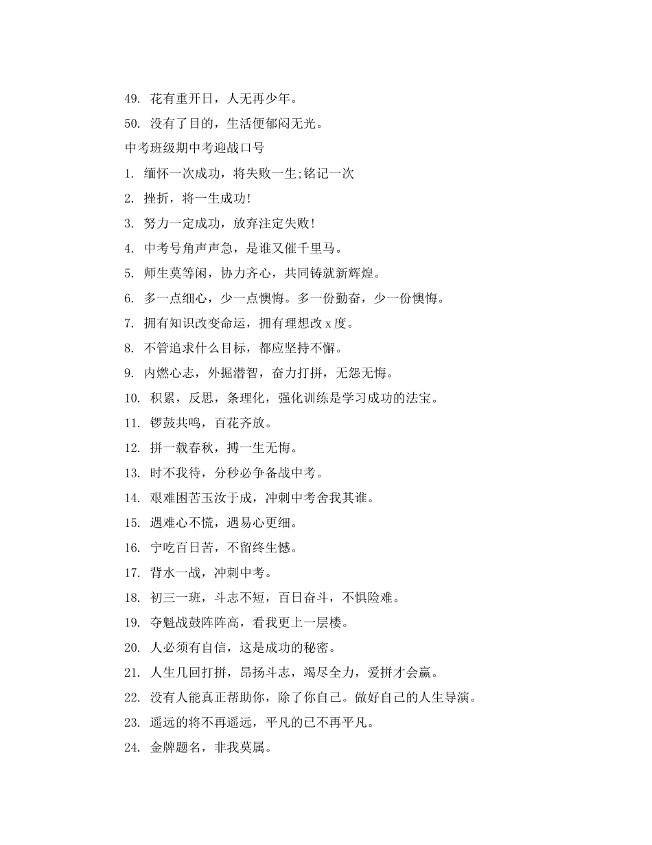 2023年初考励志冲刺标语.docx_第3页