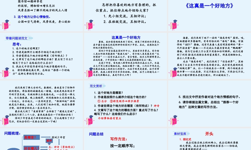 习作一 推荐一个好地方.ppt