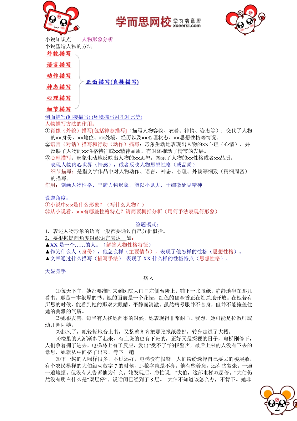 小说：环境描写的作用与概括人物形象.pdf_第2页