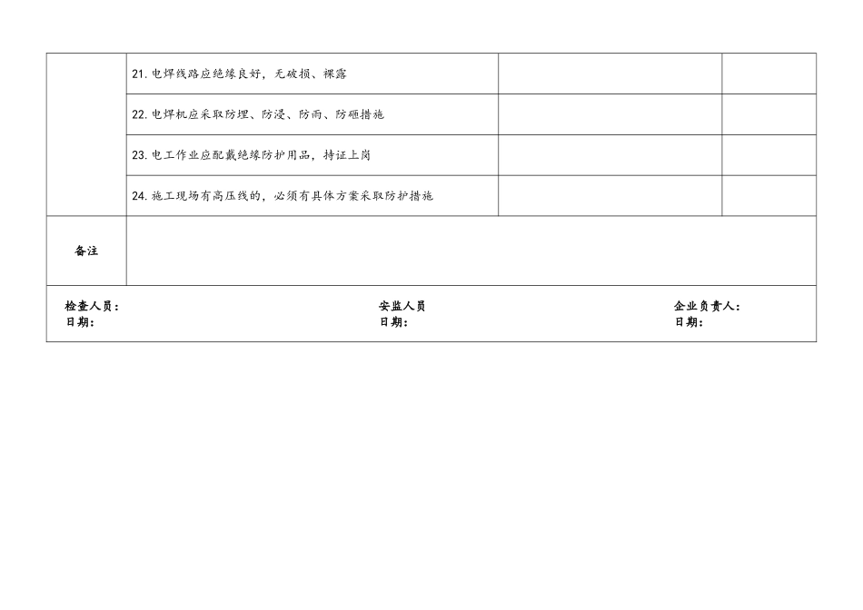 附件3：临时用电专项安全检查表.doc_第3页