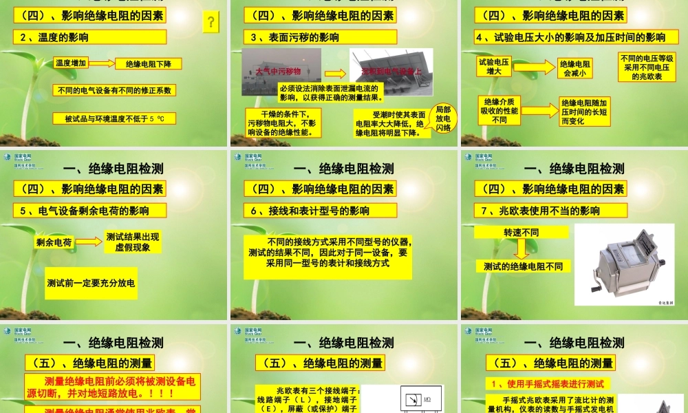 国家电网 电气试验分类与项目 课件.ppt