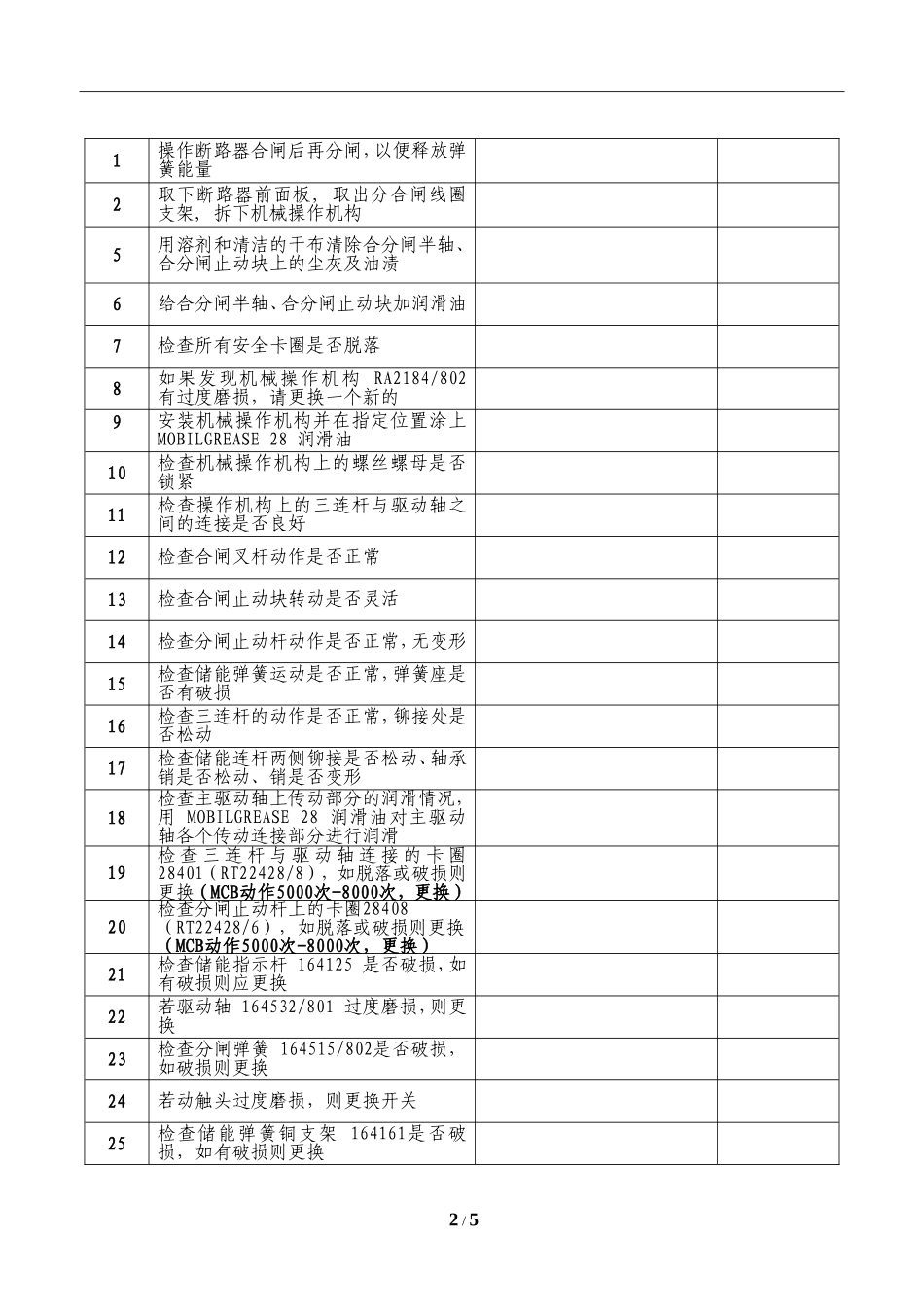 ABB变流器MCB开关维护记录表.doc_第2页