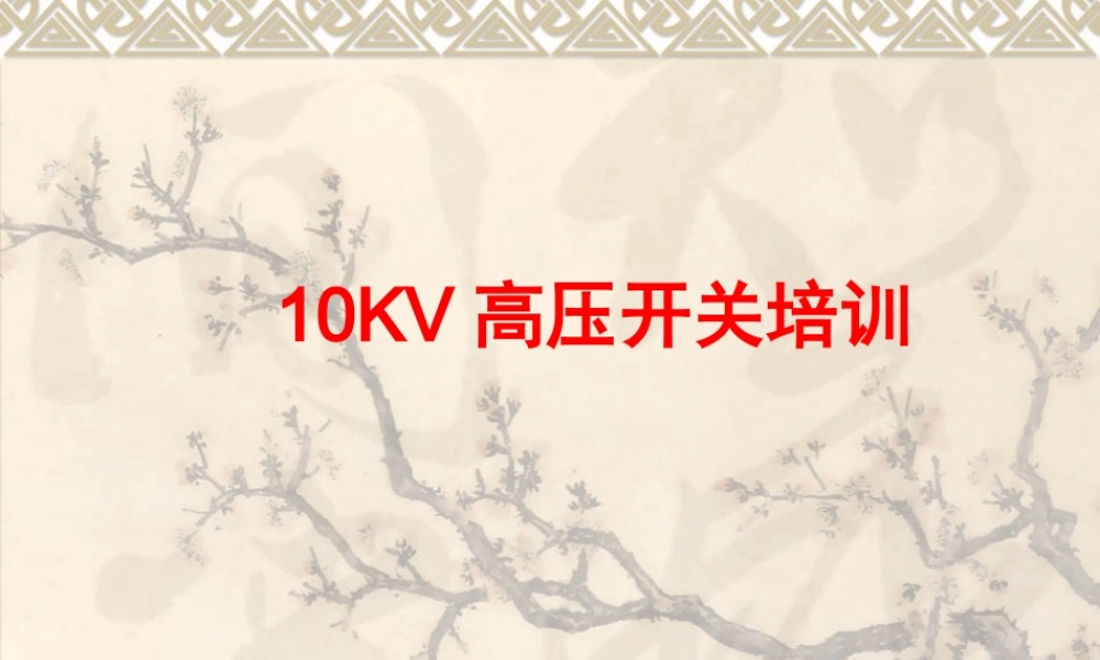 10kV高压开关柜操作.ppt