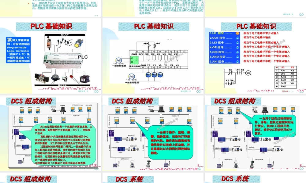 DCS、PLC、QCS区别与介绍.ppt