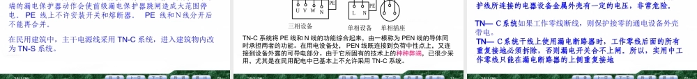 TN系统（保护接零）、IT系统（保护接地）、TT系统（保护接地）低压配电系统接地型式.ppt