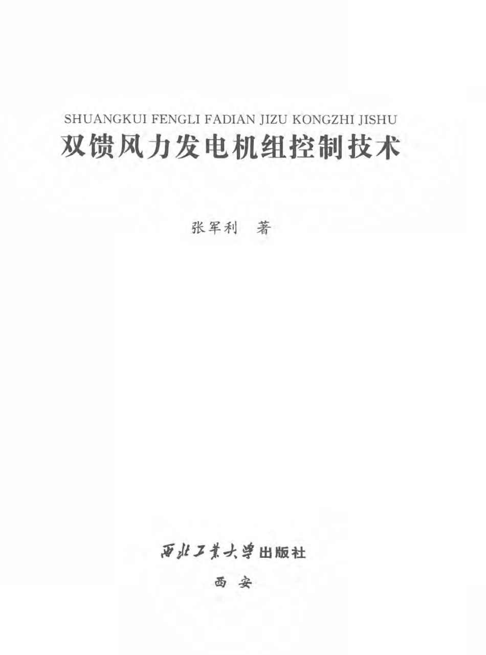 双馈风力发电机组控制技术 张军利 著 2018年版.pdf_第2页