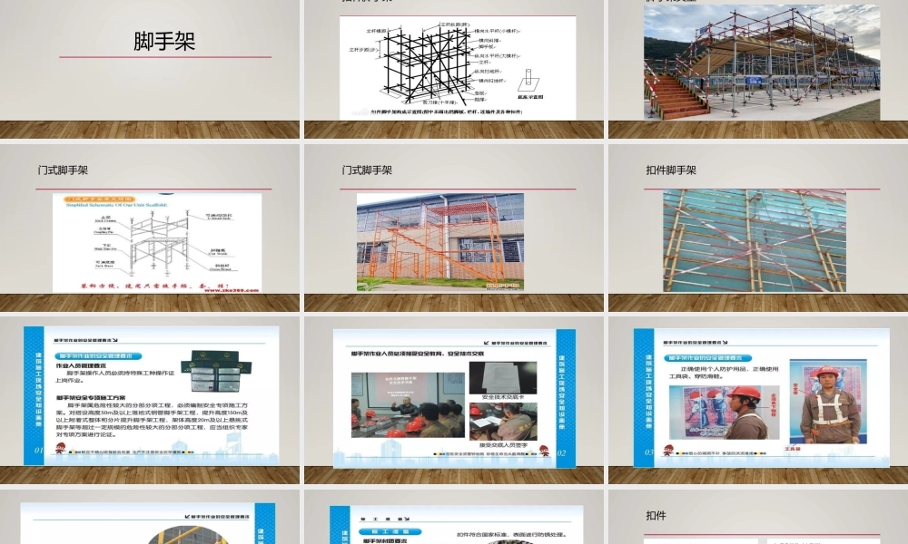 中国电建 工程项目建设施工脚手架（台架、支撑架）搭设与拆除专项技术培训.pptx