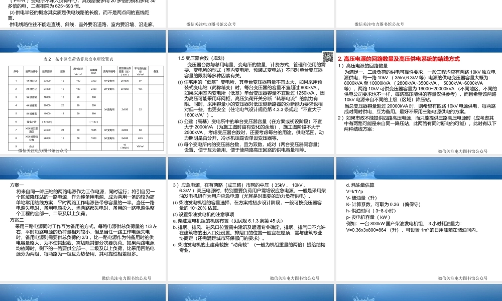 中国建筑设计研究院 10kV及以下变电所规划及设计要点讲稿.pptx