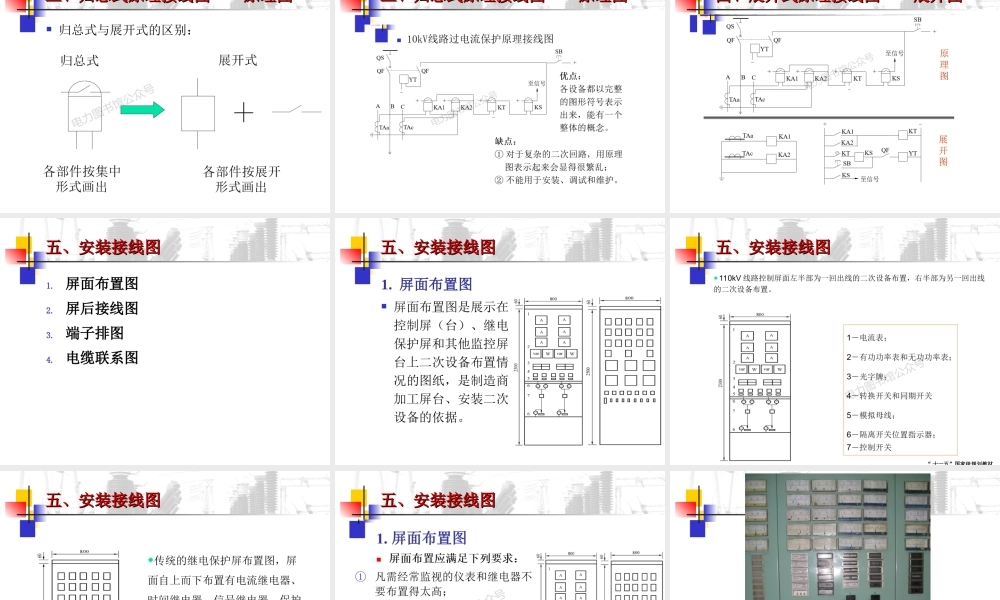 发电厂电气部分 二次接线图知识培训.ppt