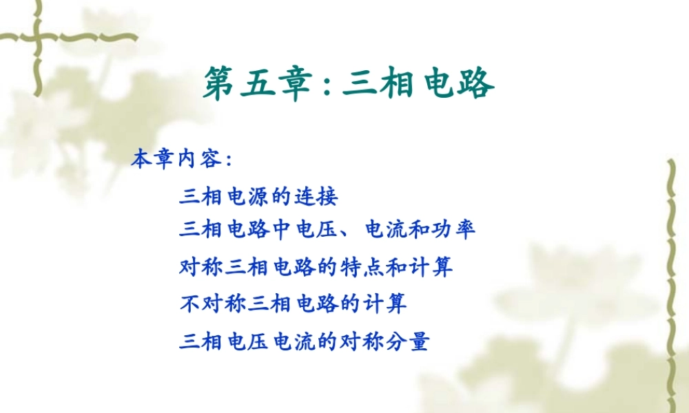 国家电网 三相电路知识培训.ppt