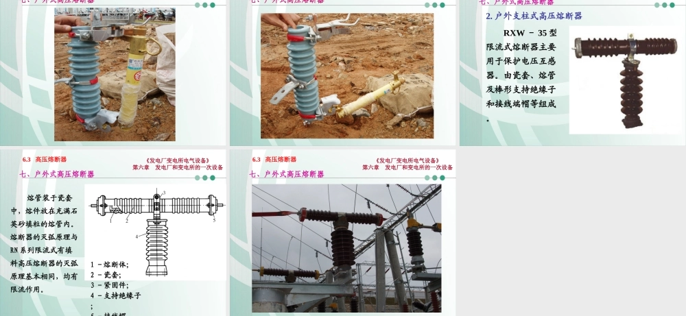国家电网 发电厂和变电所的一次设备 高压熔断器培训课件.ppt