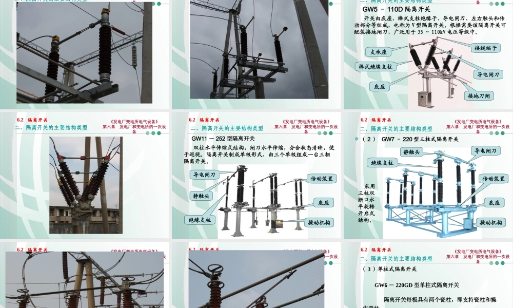 国家电网 发电厂和变电所的一次设备 隔离开关知识培训课件.ppt