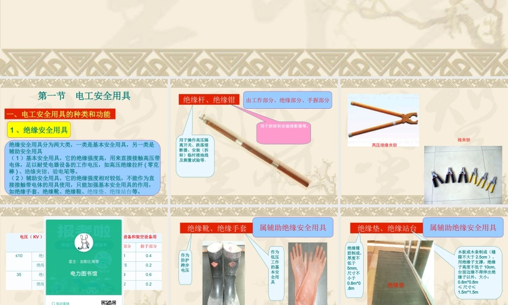 电工安全用具与安全标识.ppt