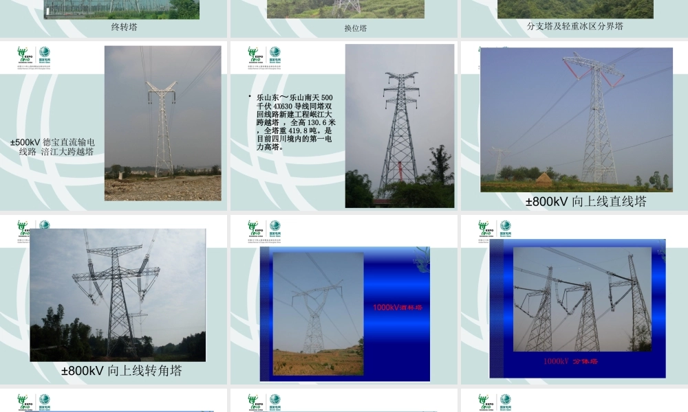 输电线路各种杆塔图集.ppt