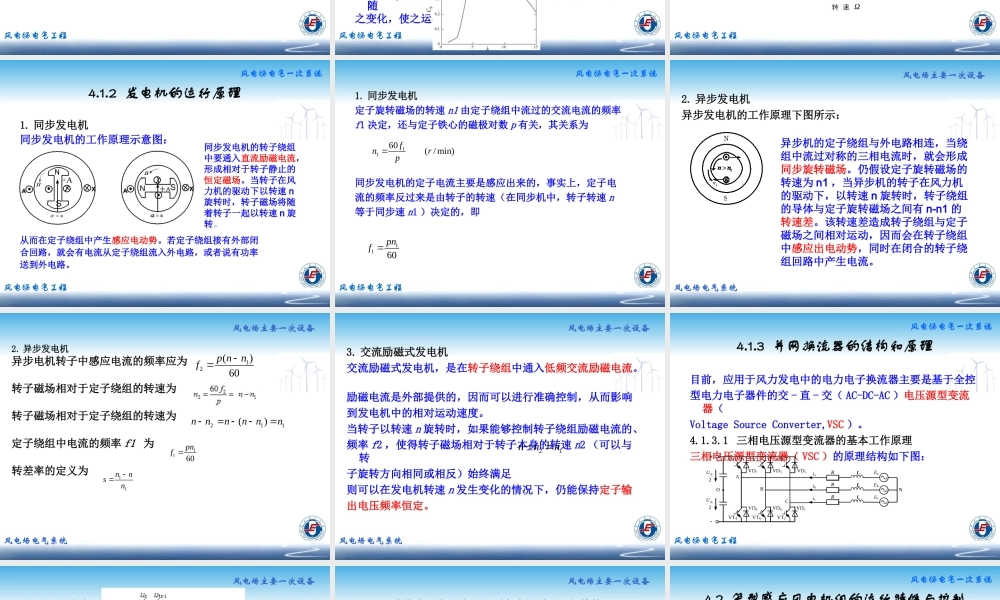 风电机组的输出特性与运行控制.ppt