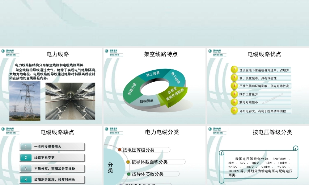国家电网 优秀人才专家编写培训教材 电力电缆知识与试验技术.ppt