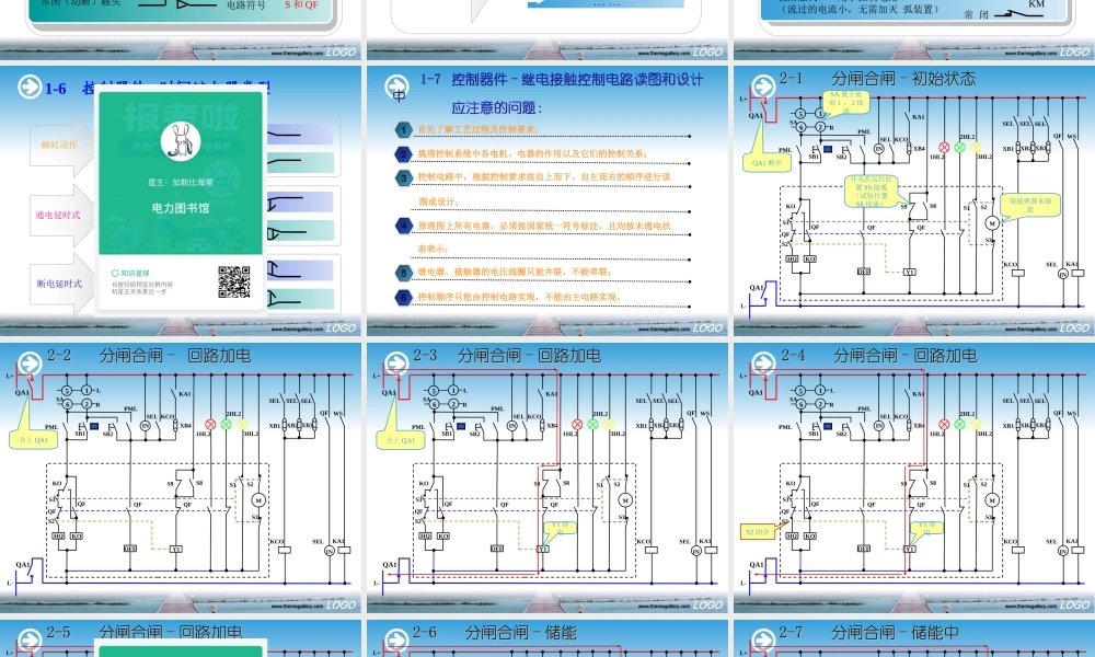 10kV开关柜控制回路和保护回路原理.ppt
