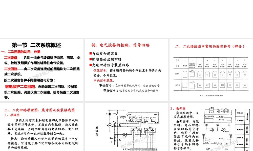 发电厂和变电所二次系统.ppt