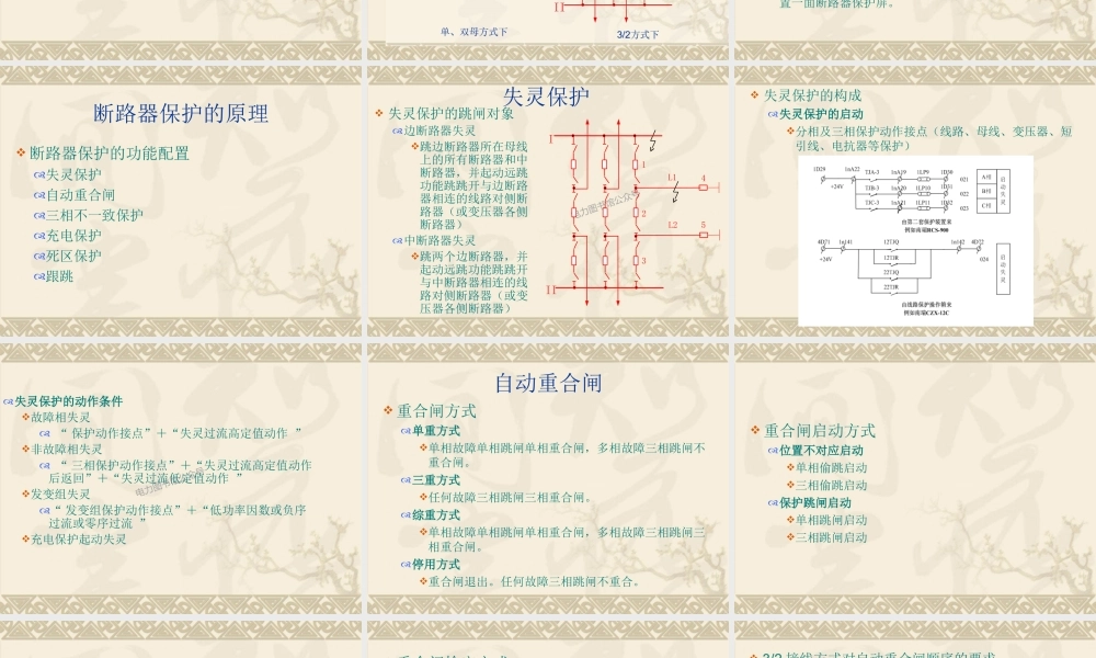 断路器保护配置与调试方法.ppt