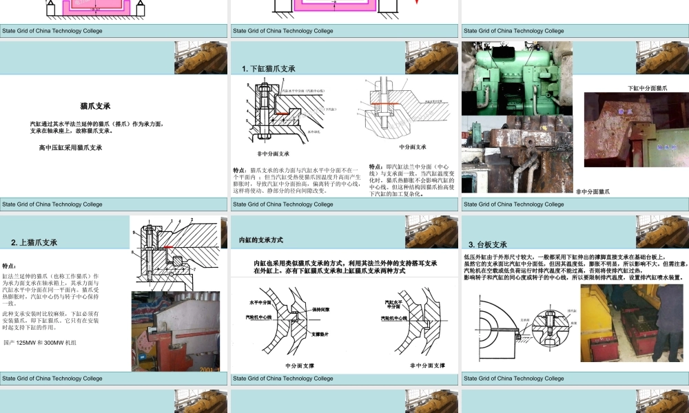 汽轮机本体-滑销系统知识培训专业课件.ppt