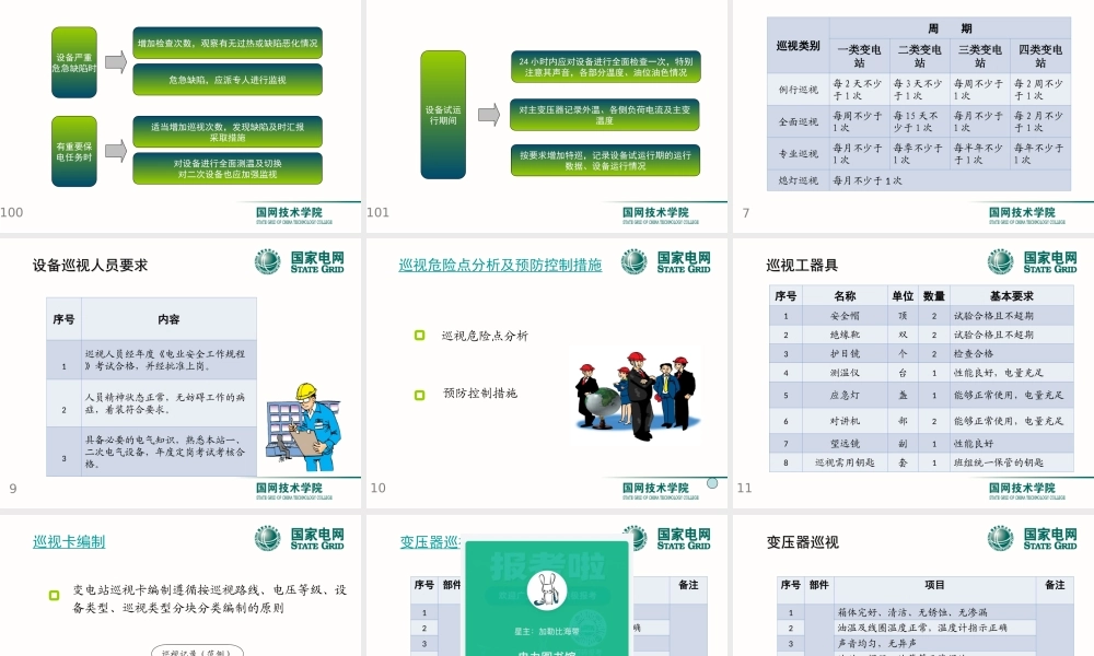 变电站设备巡视学习手册.ppt