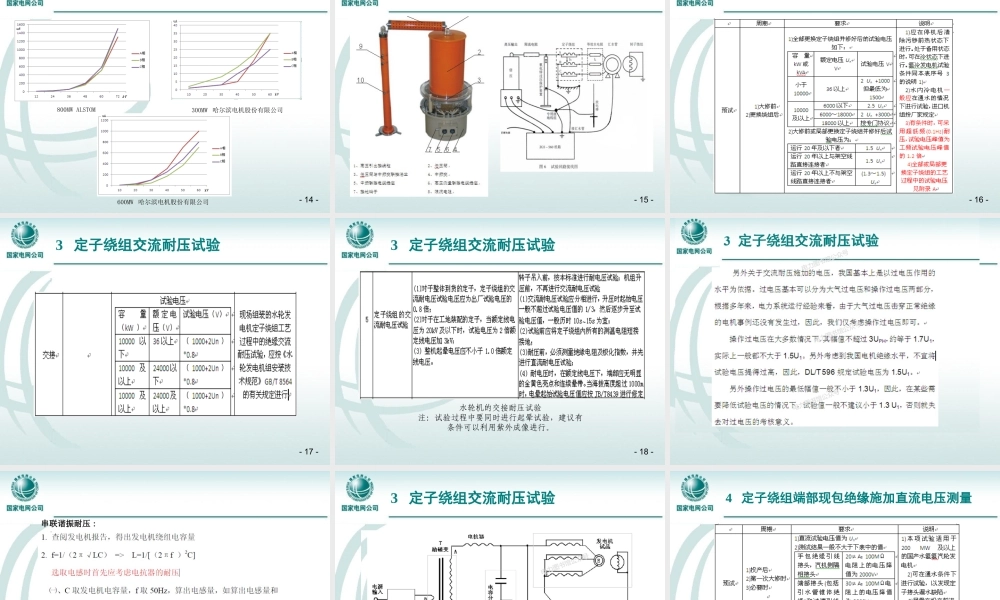 高压试验人员岗位能力培训 发电机试验培训手册.ppt
