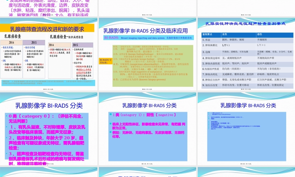 乳腺癌筛查质量控制模板.pptx