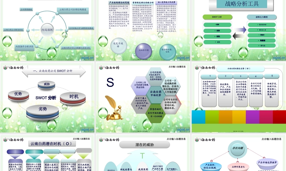 云南白药案例分析动态PPT.pptx