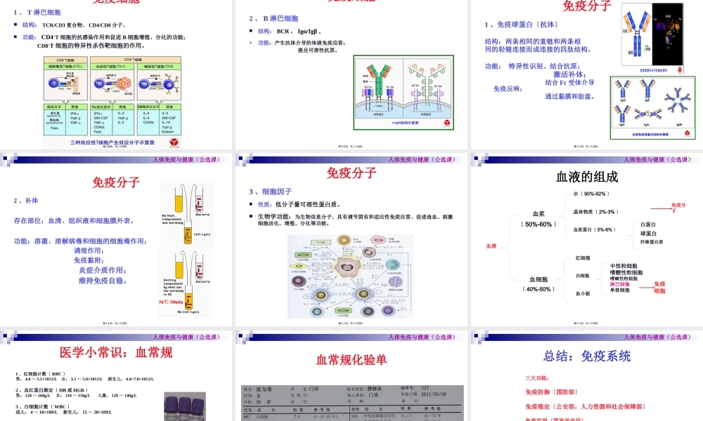 人体免疫系统概述.pptx