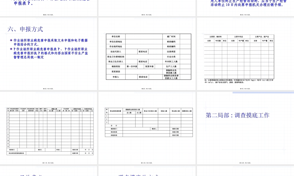 作业场所职业病危害申报和调查摸底工作.pptx
