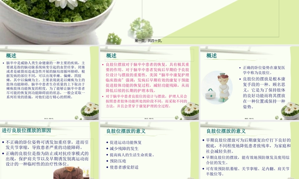 偏瘫良肢位的摆放.pptx