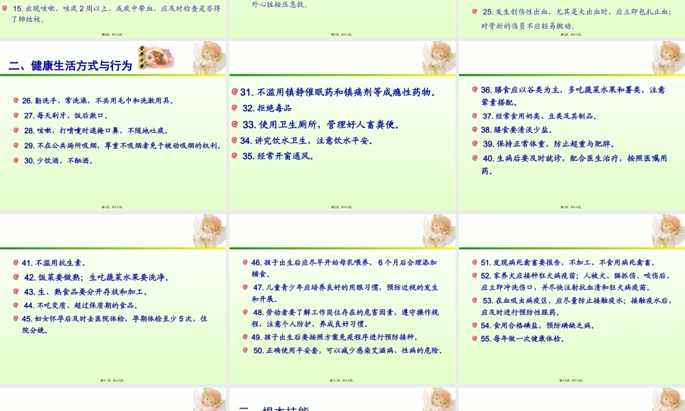 健康素养66条ppt.pptx