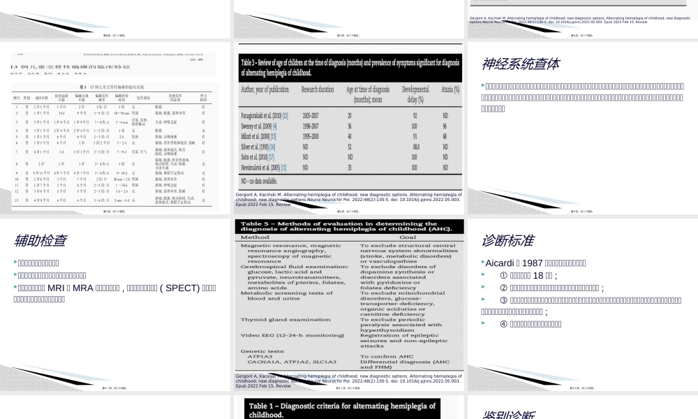 儿童交替性偏瘫.ppt