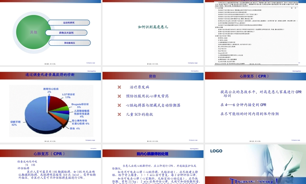 儿童心脏性猝死.pptx