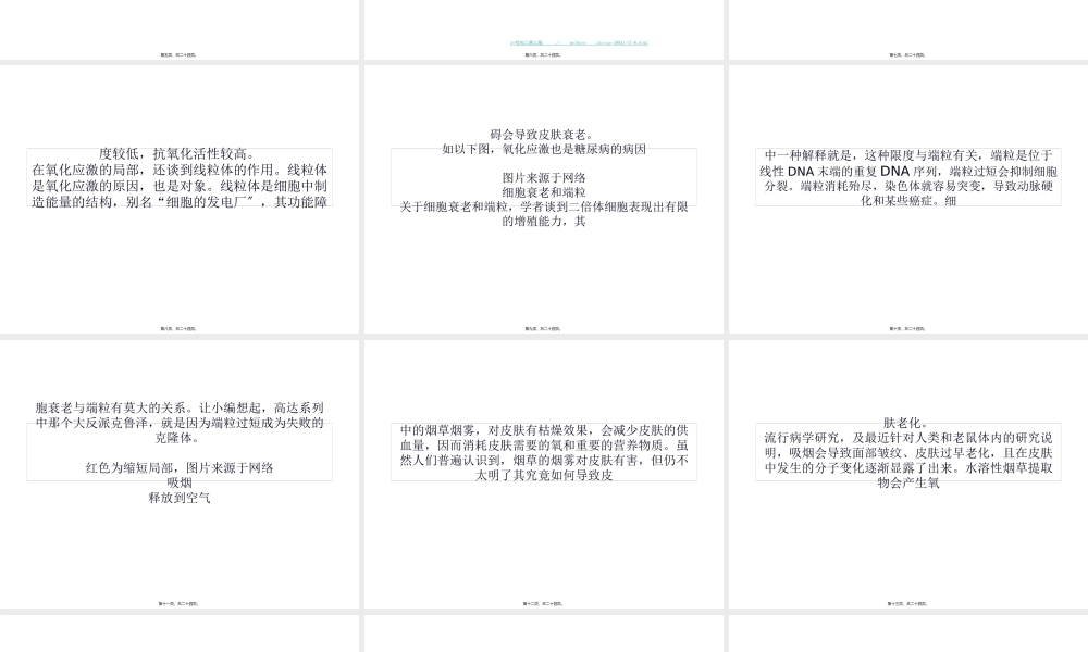 内在和外在：皮肤老化有五大因素...pptx