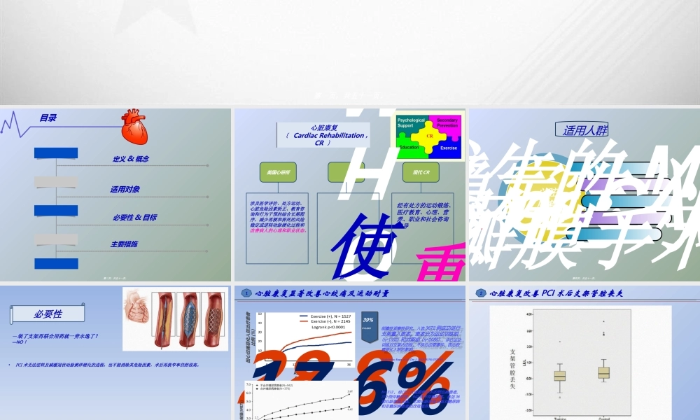 冠心病PCI术后康复策略.ppt