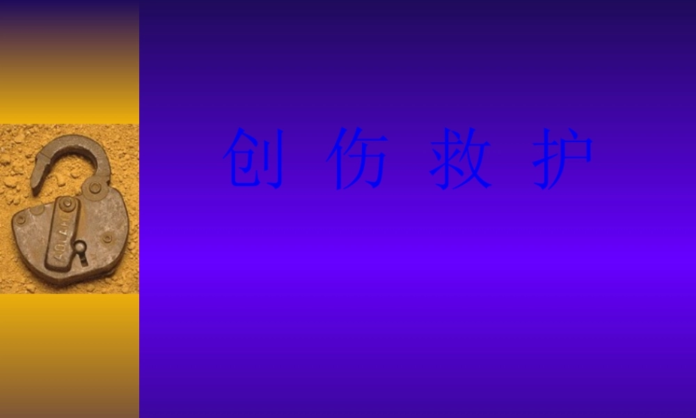 创伤救护陪训.pptx