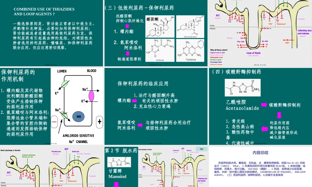 利尿药及脱水药.pptx