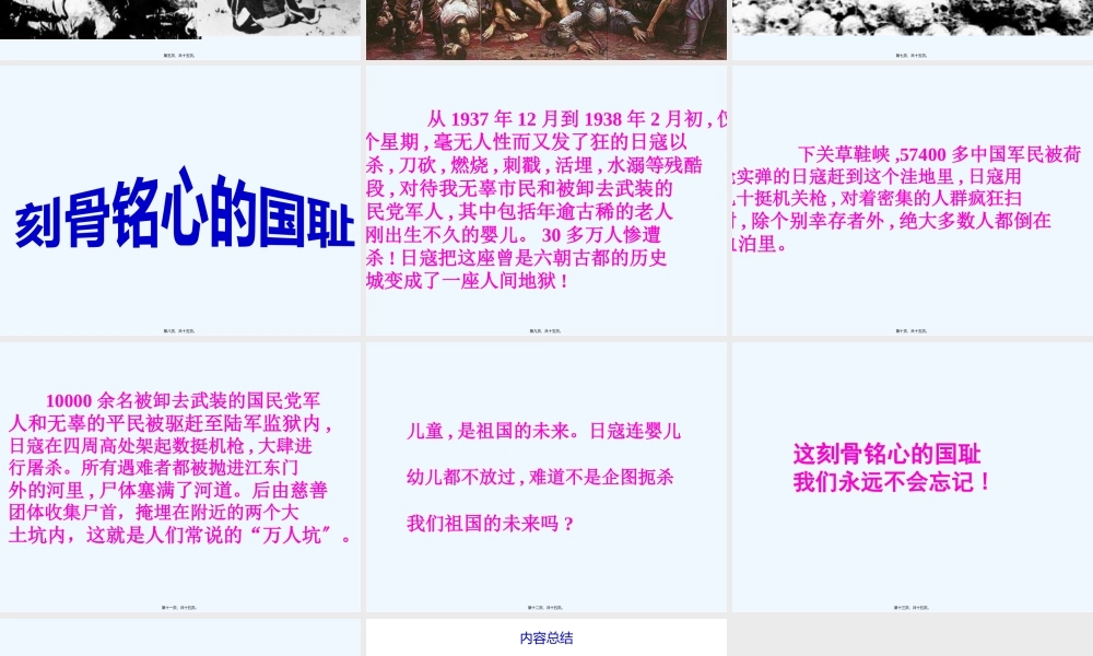 刻骨铭心的国耻.pptx